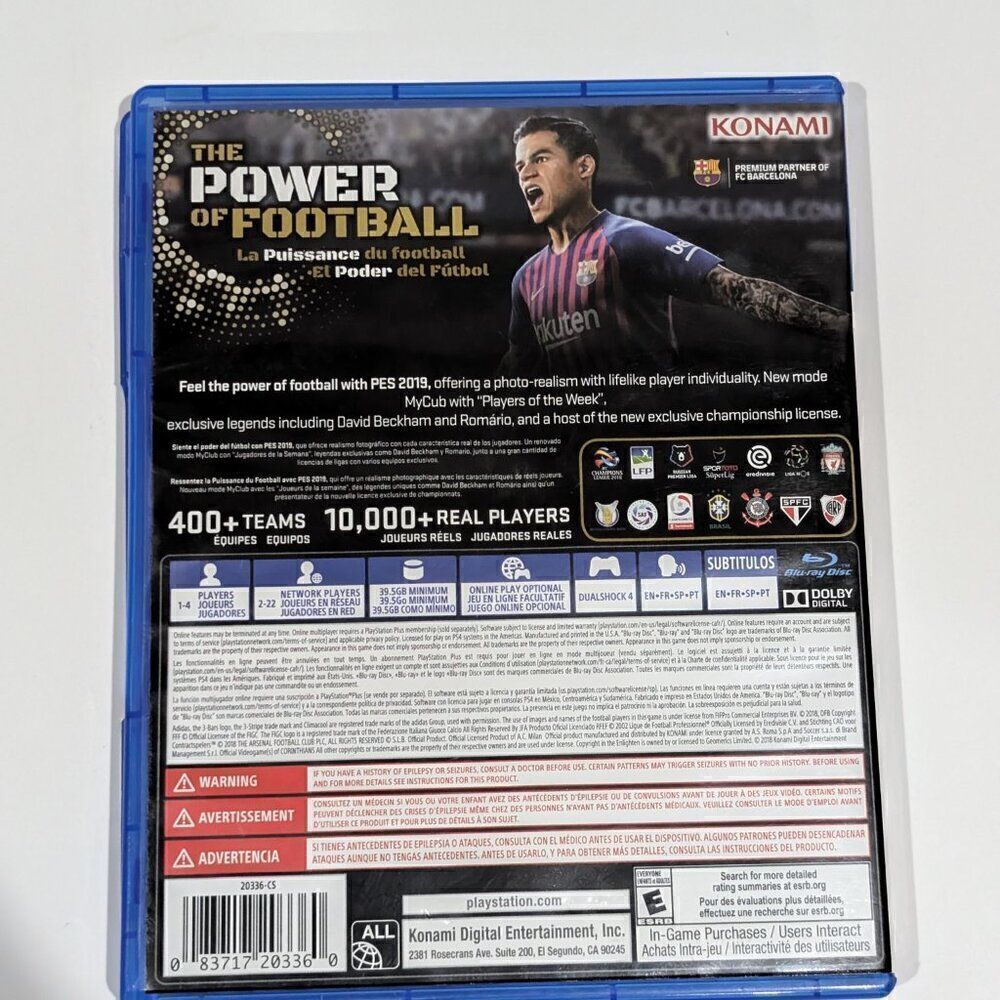 PS4 PES19 - Picture 3 of 3
